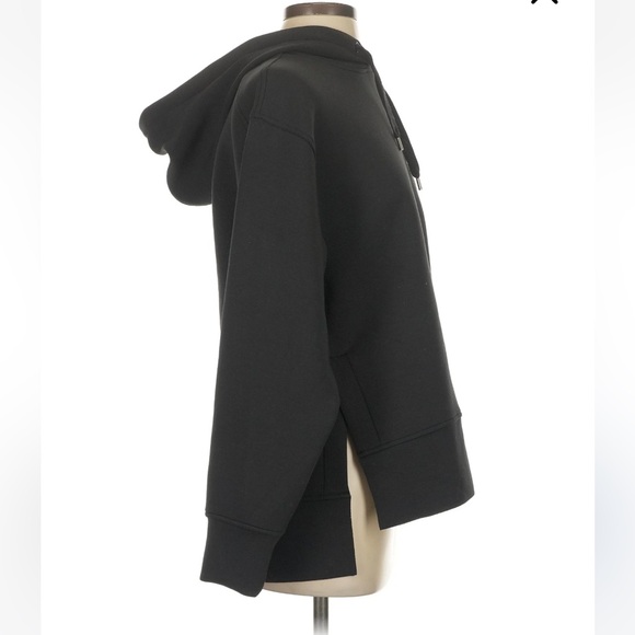 CALIA Women's Soft Scuba Oversized Side Slit Hoodie Black size XS - Picture 4 of 5